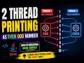 Print Even Odd numbers using thread in c