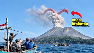 KRAKATAU MENGGILA! NAGA Merah Bikin Erupsi?