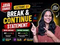 Java Course for Beginners Lecture 07 - Break Continue Statements in Java Hindi