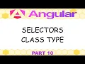Angular 21 - 10 Components selectors class selector