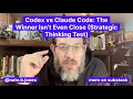 Lagu Codex vs Claude Code: The Winner Isn't Even Close (Strategic Thinking Test)