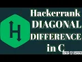 Diagonal difference hackerrank solution in c BE A GEEK Hindi