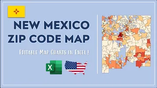 New Mexico Zip Code Map in Excel - Zip Codes List and Population Map