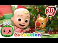 Santa JJ is Coming to Town!🎅| CoComelon | Animals for Kids | Sing Along | Learn about Animals