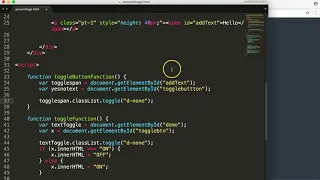 JS for beginners toggle text in button