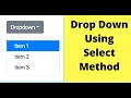 Selenium Tutorials - Drop Down Menu Automation