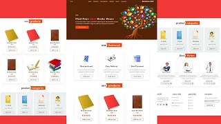Create A Responsive Online Book Website Design Using HTML - CSS Step By Step Part