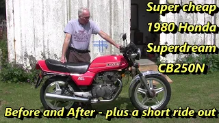 VNAS July 2024 – Honda CB250N Superdream Project. Part 1, Walk Round & Ride Out