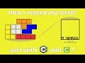 Practice your C by create a simple game Tetris illustration for my Intro