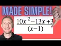 Ace Division with Polynomials for a Higher GED Math Score