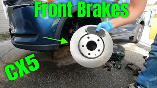 Mazda CX5 Front Brakes How to Replace Easy Job You Can Do Yourself