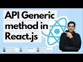 How to make HTTP request method Generic for all POST-PUT-GET api s in REACT Hindi Urdu