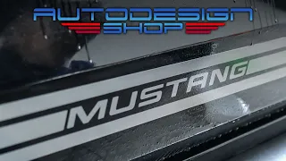 Ford Mustang Faded Stripes Installation Autodesign shop
