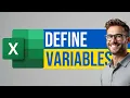 How to Define Variables in Microsoft Excel Never Retype the Same Values Again