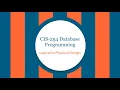 CIS-254 Logical to Physical Design