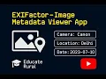 EXIFactor Build Image Metadata Viewer App in Python Ethical OSINT Project for Beginners