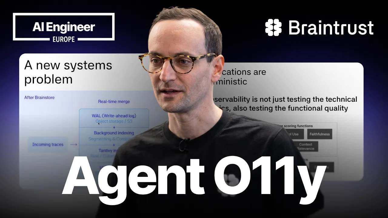 How agent o11y differs from traditional o11y — Phil Hetzel, Braintrust: video thumbnail