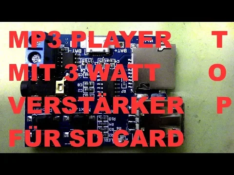 Download MP3 MP3 PLAYER MIT 3 WATT VERSTÄRKER AUS CHINA, - PREISWERT !!!