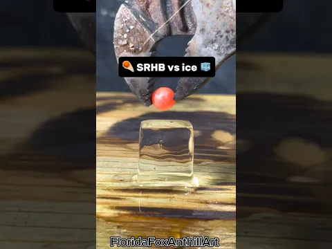 ☄️ SRHB vs ice 🧊 #satisfying #Experiment #ASMR #Science