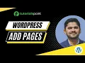 WordPress - Add Pages Tutorialspoint