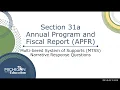 FY21 Section 31a APFR MTSS Narrative Response Questions