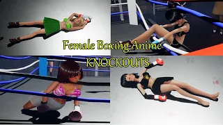 Female Boxing Knockouts Compilation Anime Boxing League