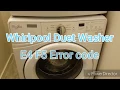 Whirlpool Duet washer E4 F5 Error code