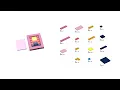 Lego Klotski puzzle stop-motion buiding instruction