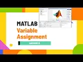 Matlab variable assignment in matlab