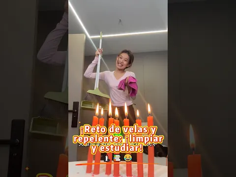 ¡Reto de velas y repelente: ¡limpiar y estudiar! 🕯️📚😂