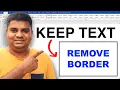 How to Remove Text Box in Word without Removing Text