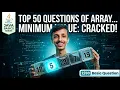 How to Find the Minimum Value in an Array Simple Algorithm