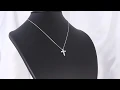 ティファニー スモールクロス クロスモチーフ 11P･ダイヤモンドネックレス･ペンダント/Pt950-3.6g/TIFFANY ＆ Co. ■205285