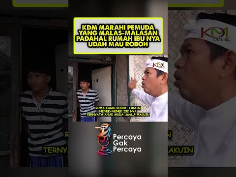 RUMAH MAU ROBOH TAPI DIEM AJA, DEDI MULYADI MARAHI PEMUDA MALAS #dedimulyadi