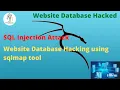 Website Database Hacking using sqlmap tool Ethical Hacking - SQL Injection Attack