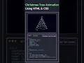 3D Christmas Tree Animation Using Pure CSS