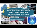 Constructiing Non-Traded Sticky Price Inflation Measures using R and Python
