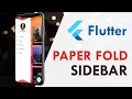 Flutter Foldable Navigation Sidebar Flutter UI Design Tutorial