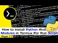 How to install Python - And Modules in Termux For Run Scrpit TrickyAbhi2 0