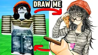 Roblox Draw Me... But I become a TRY HARD ARTIST!