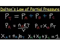 Dalton s Law of Partial Pressure Problems Examples - Chemistry
