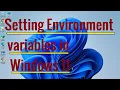 How to set Environment Variables in Windows 11 JAVA - HOME environment variable setup