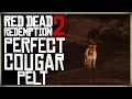 HOW TO GET A PERFECT COUGAR PELT - RED DEAD REDEMPTION 2 PRISTINE COUGAR HUNT