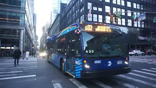 NYC Bus Jackson Heights bound LFS Gen-4 8882 Q32 at 59 Av