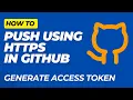 How to Push Using HTTPS in Git with GitHub via Token Generation Explained in Hindi