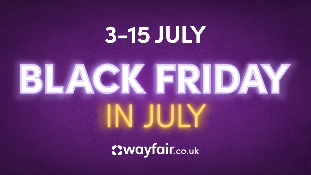Wayfair UK — Wayfair Black Friday in July Sale (YouTube video ad)