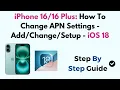 iPhone Plus How To Change APN Settings - Setup