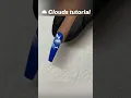 Clouds Nail Art tutorial