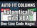 AutoFit Excel Columns Automatically with VBA One-Line Code