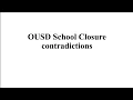 OUSD school closure data contradiction
